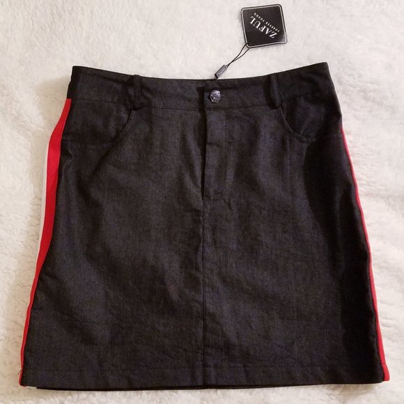 Juniors Black Denim Skirt-Size Sm-From Zaful-New - Picture 2 of 6